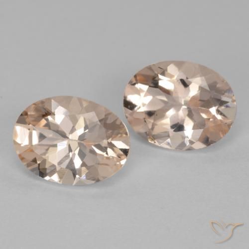 Gemme di Morganite Rosa salmone naturale da 2.20 ct, Ovale, VS