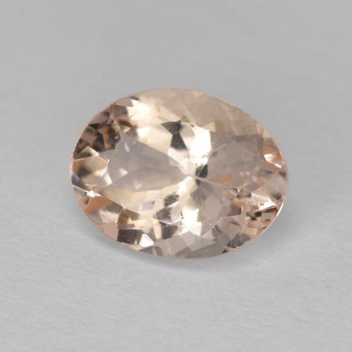 Morganite Rosa medio naturale da 1.24 ct, Taglio ovale, VS