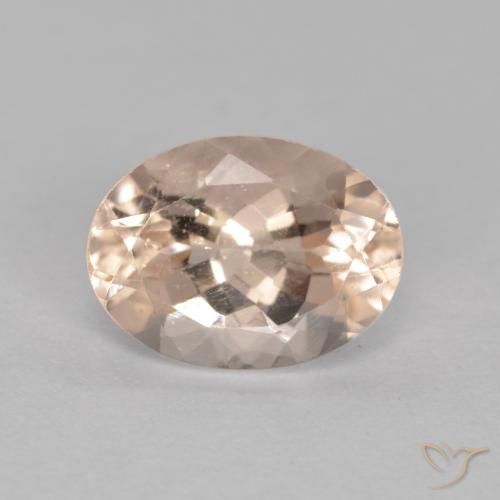 Morganite naturale rosa da 1,21 ct, taglio ovale, VS