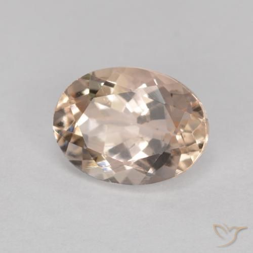1.23ct Naturale Rosa medio Morganite, Ovale, VS