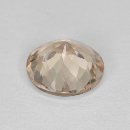 Morganite naturale dorato chiaro da 1,42 ct, taglio rotondo, VVS-VS