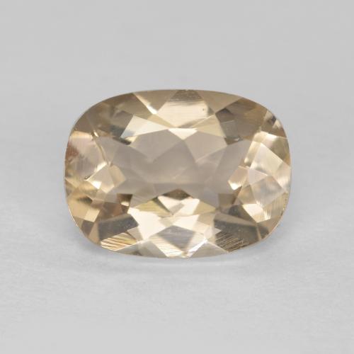 Morganite naturale dorato da 1,14 ct, taglio a cuscino, VVS-VS