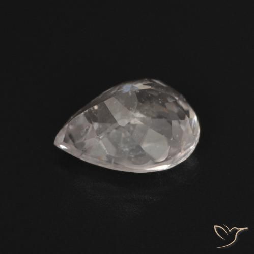 Morganite Rosa chiaro naturale da 1.17 ct, Forma a pera, VS