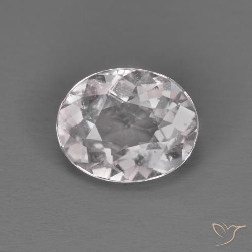 1.16ct Naturale Rosa chiaro Morganite, Ovale, VS
