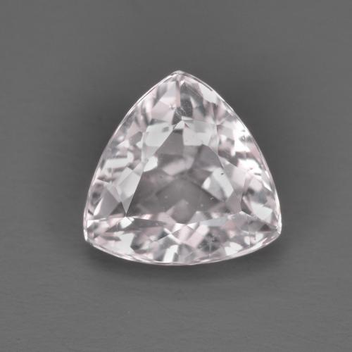 Morganite Rosa chiaro naturale da 1.38 ct, Taglio trillion, VVS-VS