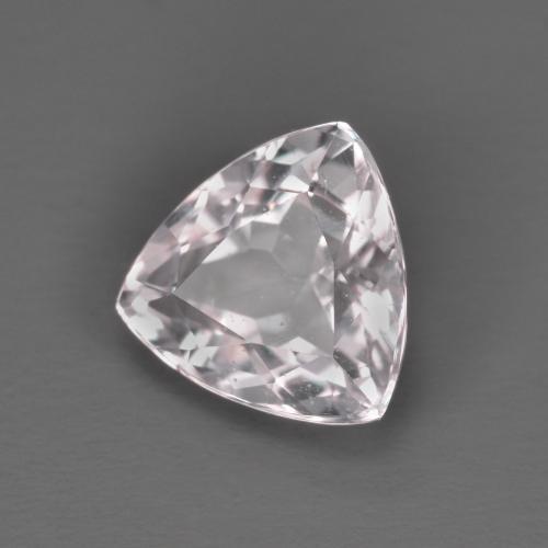 Morganite Rosa chiaro naturale da 1.38 ct, Taglio trillion, VVS-VS