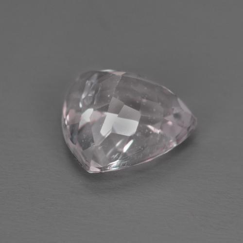 Morganite Rosa chiaro naturale da 1.38 ct, Taglio trillion, VVS-VS