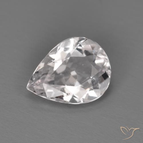 1.09ct Naturale Rosa chiaro Morganite, Forma a pera, VS