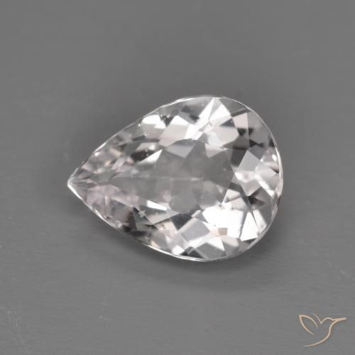 Morganite Rosa chiaro naturale da 1.09 ct, Forma a pera, VS