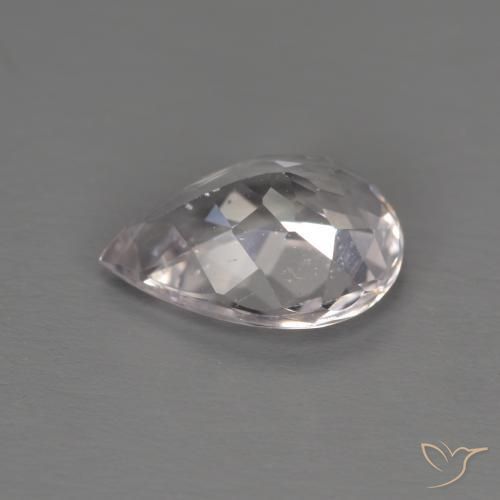 Morganite Rosa chiaro naturale da 1.09 ct, Forma a pera, VS