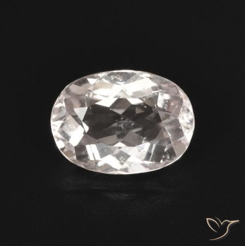 1.23ct Naturale Rosa chiaro Morganite, Ovale, VS