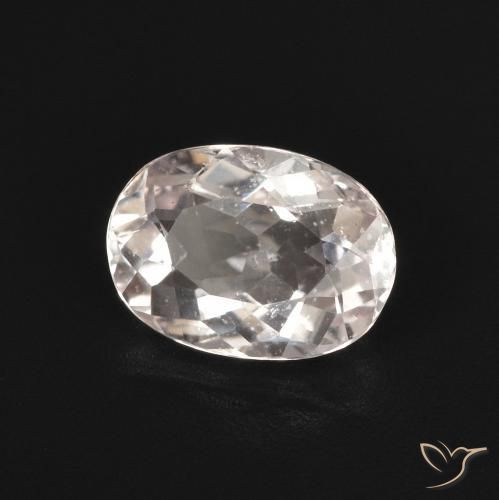 Morganite Rosa chiaro naturale da 1.23 ct, Ovale, VS