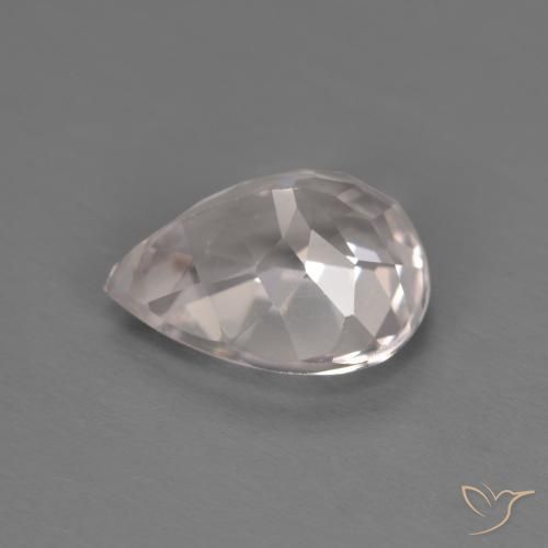 Morganite Rosa chiaro naturale da 1.24 ct, Forma a pera, VVS
