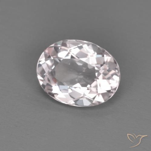 Morganite Rosa chiaro naturale da 0.94 ct, Ovale, VVS