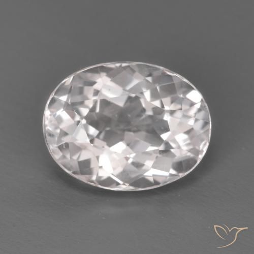 1.54ct Naturale Rosa chiaro Morganite, Ovale, VVS