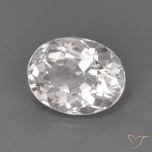Morganite Rosa chiaro naturale da 1.54 ct, Ovale, VVS