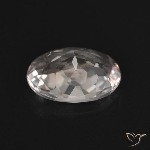 Morganite Rosa chiaro naturale da 1.27 ct, Ovale, VVS