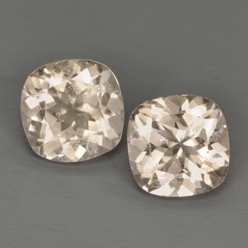 Morganite naturale arancione da 1,51 ct, taglio a cuscino, VS
