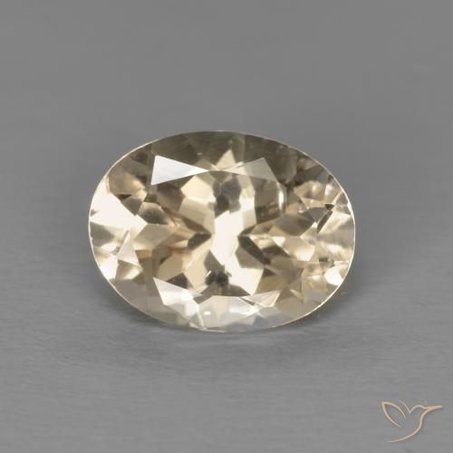 1.09ct Naturale Dorato chiaro Morganite, Ovale, VVS-VS