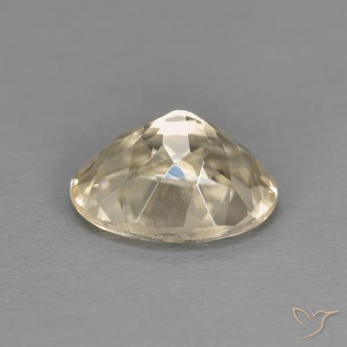 Morganite Dorato chiaro naturale da 1.23 ct, Ovale, VVS-VS