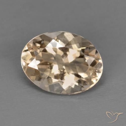 1.02ct Naturale Dorato chiaro Morganite, Ovale, VVS-VS