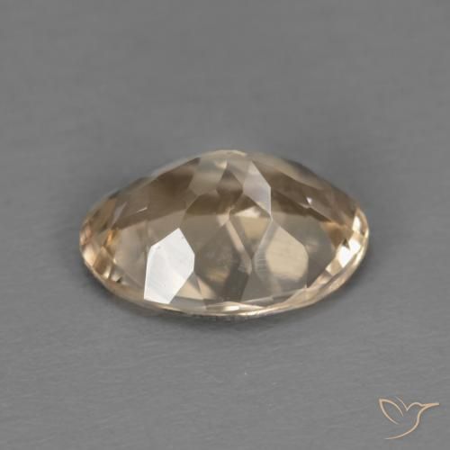Morganite Dorato chiaro naturale da 1.02 ct, Ovale, VVS-VS