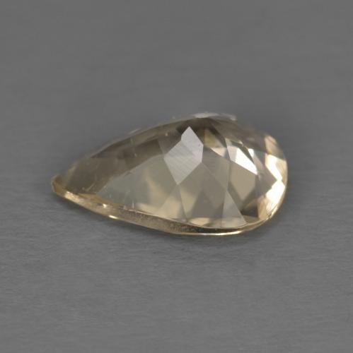 Morganite naturale dorato da 0,86 ct, taglio a pera, VS