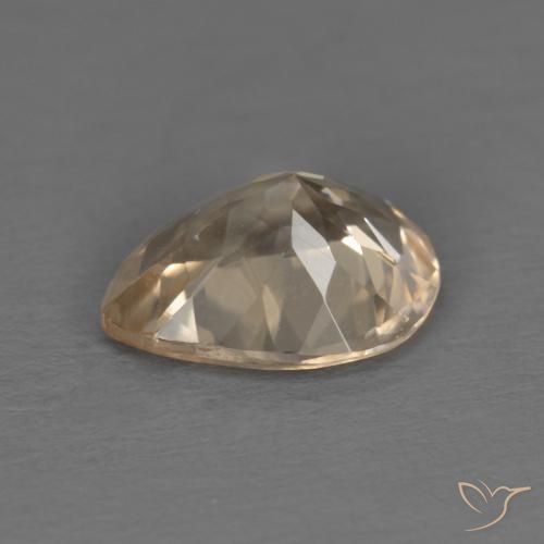 Morganite Dorato chiaro naturale da 0.85 ct, Forma a pera, VS