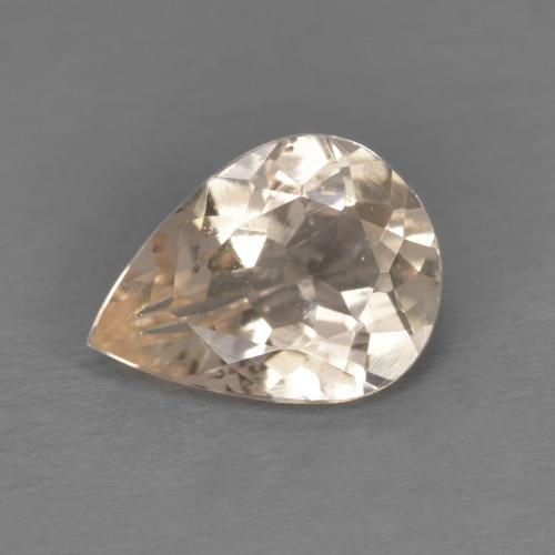 Morganite naturale rosa da 0,85 ct, taglio a pera, VS