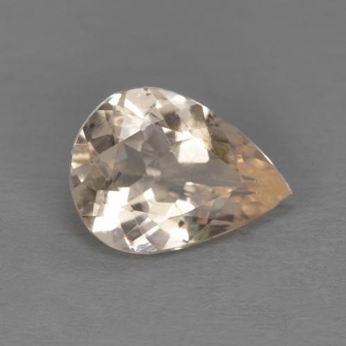 Morganite naturale rosa da 0,85 ct, taglio a pera, VS