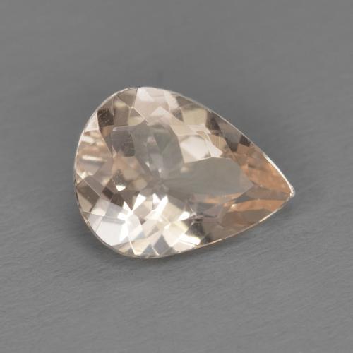 Morganite naturale rosa da 0,84 ct, taglio a pera, VS
