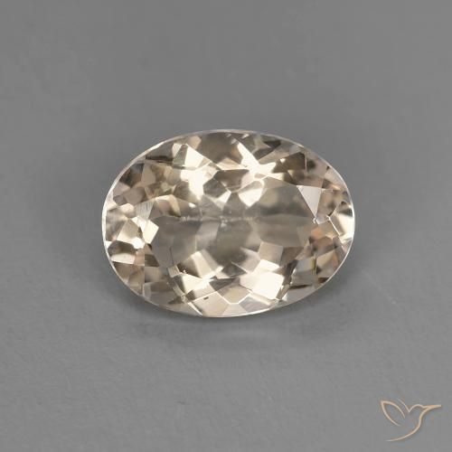 1.05ct Naturale Dorato chiaro Morganite, Ovale, VS