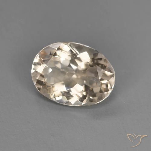 Morganite Dorato chiaro naturale da 1.05 ct, Ovale, VS