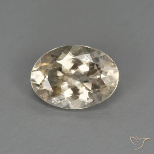 1.04ct Naturale Dorato chiaro Morganite, Ovale, VS