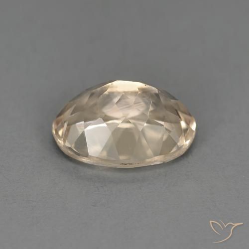 Morganite Dorato chiaro naturale da 1.26 ct, Ovale, VS