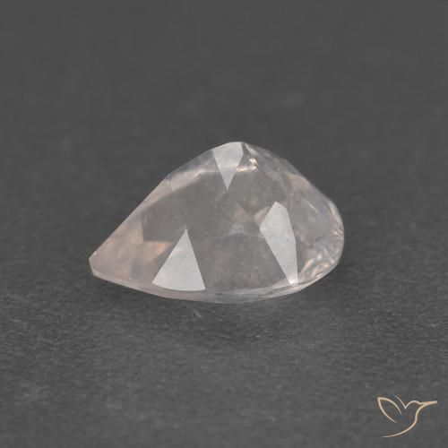 Morganite Rosa salmone naturale da 0.84 ct, Forma a pera, VS-SI
