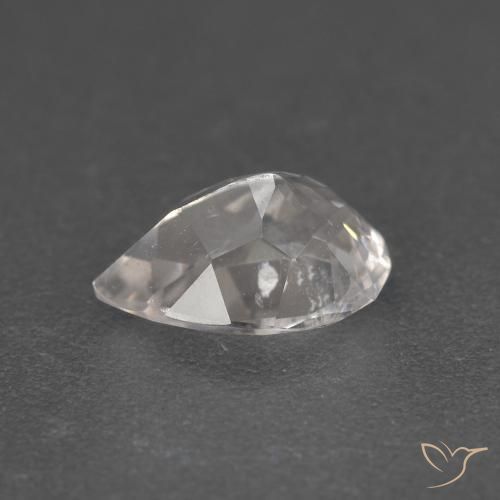 Morganite Rosa Molto Chiaro naturale da 1.12 ct, Forma a pera, VS-SI