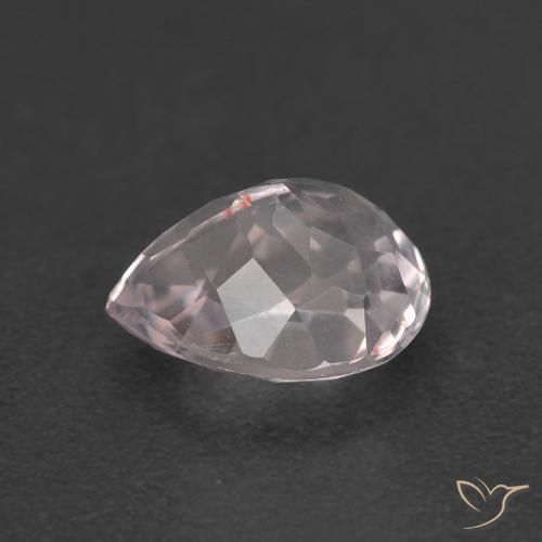 Morganite Rosa chiaro naturale da 1.34 ct, Forma a pera, VVS