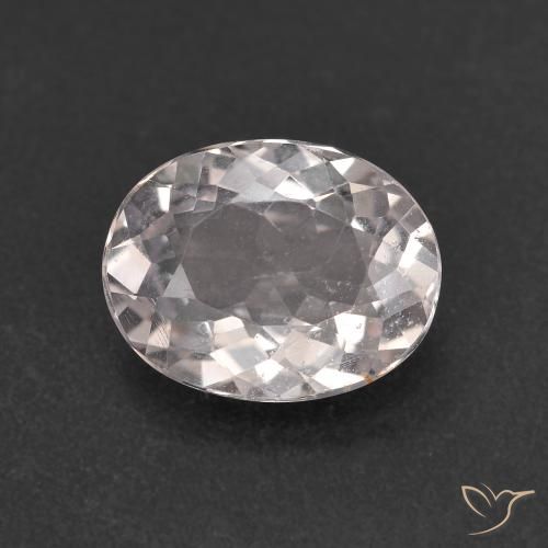 1.80ct Naturale Rosa Molto Chiaro Morganite, Ovale, VS