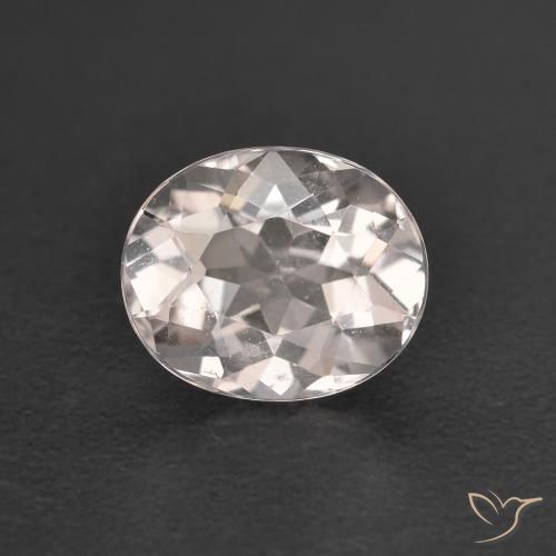 0.99ct Naturale Rosa Molto Chiaro Morganite, Ovale, VS