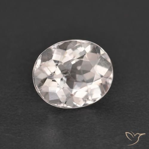 Morganite Rosa Molto Chiaro naturale da 0.99 ct, Ovale, VS