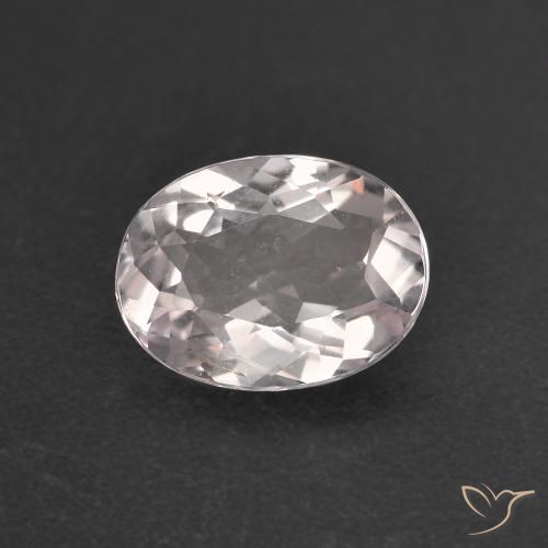 1.22ct Naturale Rosa Molto Chiaro Morganite, Ovale, VVS-VS