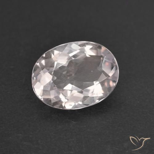 Morganite Rosa Molto Chiaro naturale da 1.22 ct, Ovale, VVS-VS