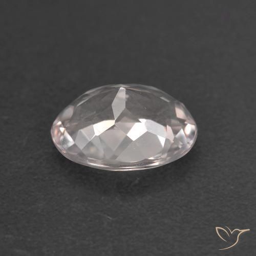 Morganite Rosa chiaro naturale da 0.99 ct, Ovale, VVS