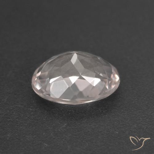 Morganite Rosa Molto Chiaro naturale da 1.35 ct, Ovale, VVS