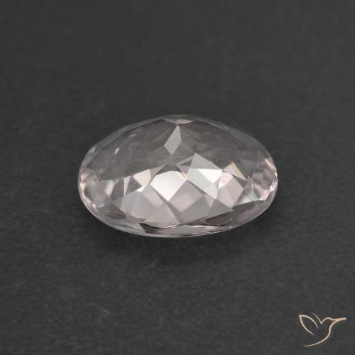 Morganite Rosa Molto Chiaro naturale da 0.98 ct, Ovale, VVS