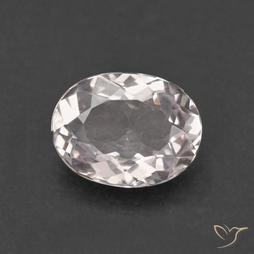 1.66ct Naturale Rosa chiaro Morganite, Ovale, VVS-VS