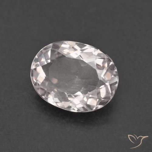 Morganite Rosa chiaro naturale da 1.66 ct, Ovale, VVS-VS