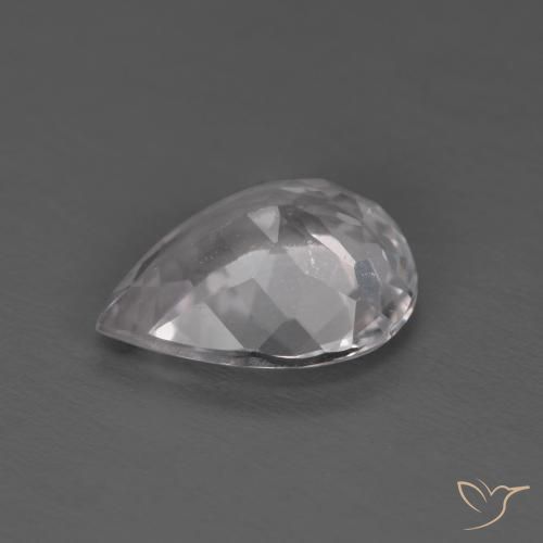 Morganite Rosa chiaro naturale da 1.46 ct, Forma a pera, VVS-VS