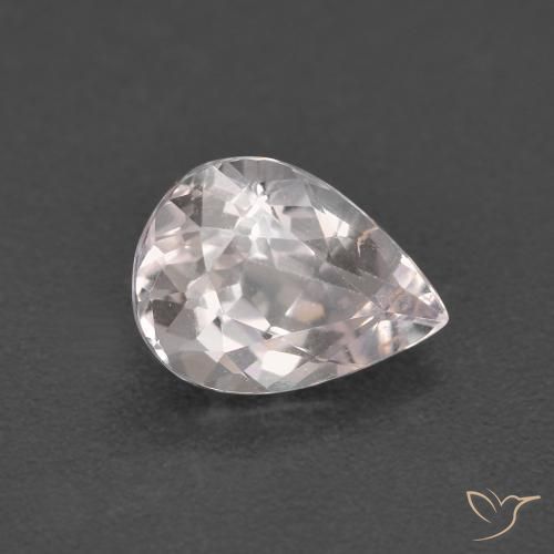 Morganite Rosa chiaro naturale da 1.28 ct, Forma a pera, VVS-VS